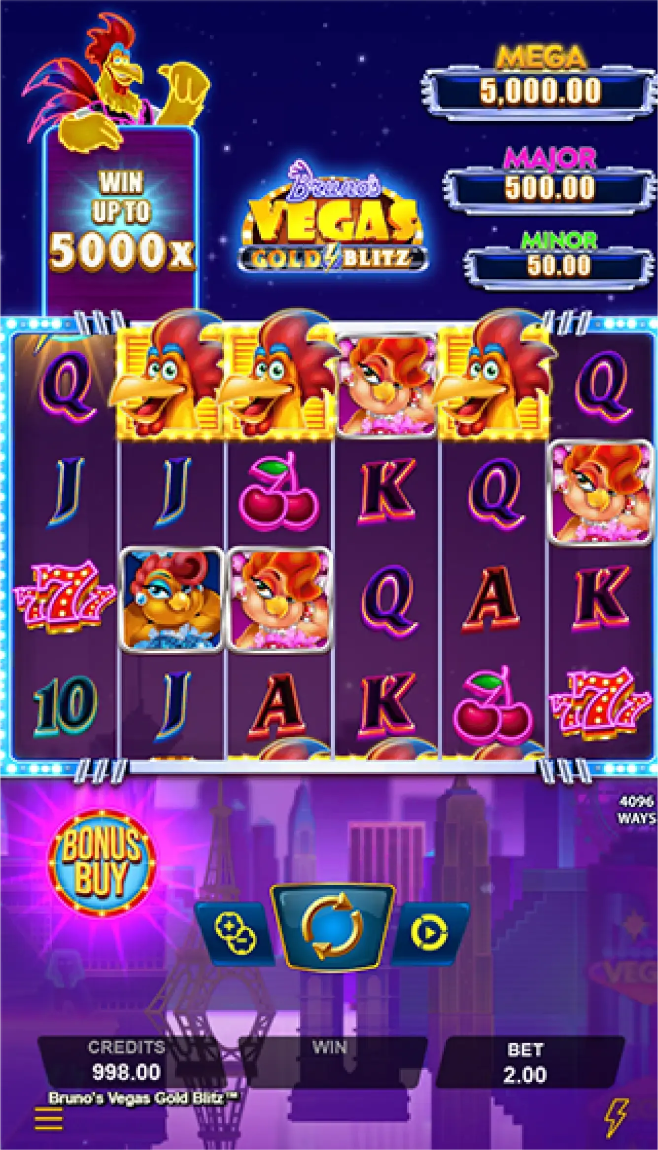 Como Jogar no Jogo do Bruno’s Vegas Gold Blitz