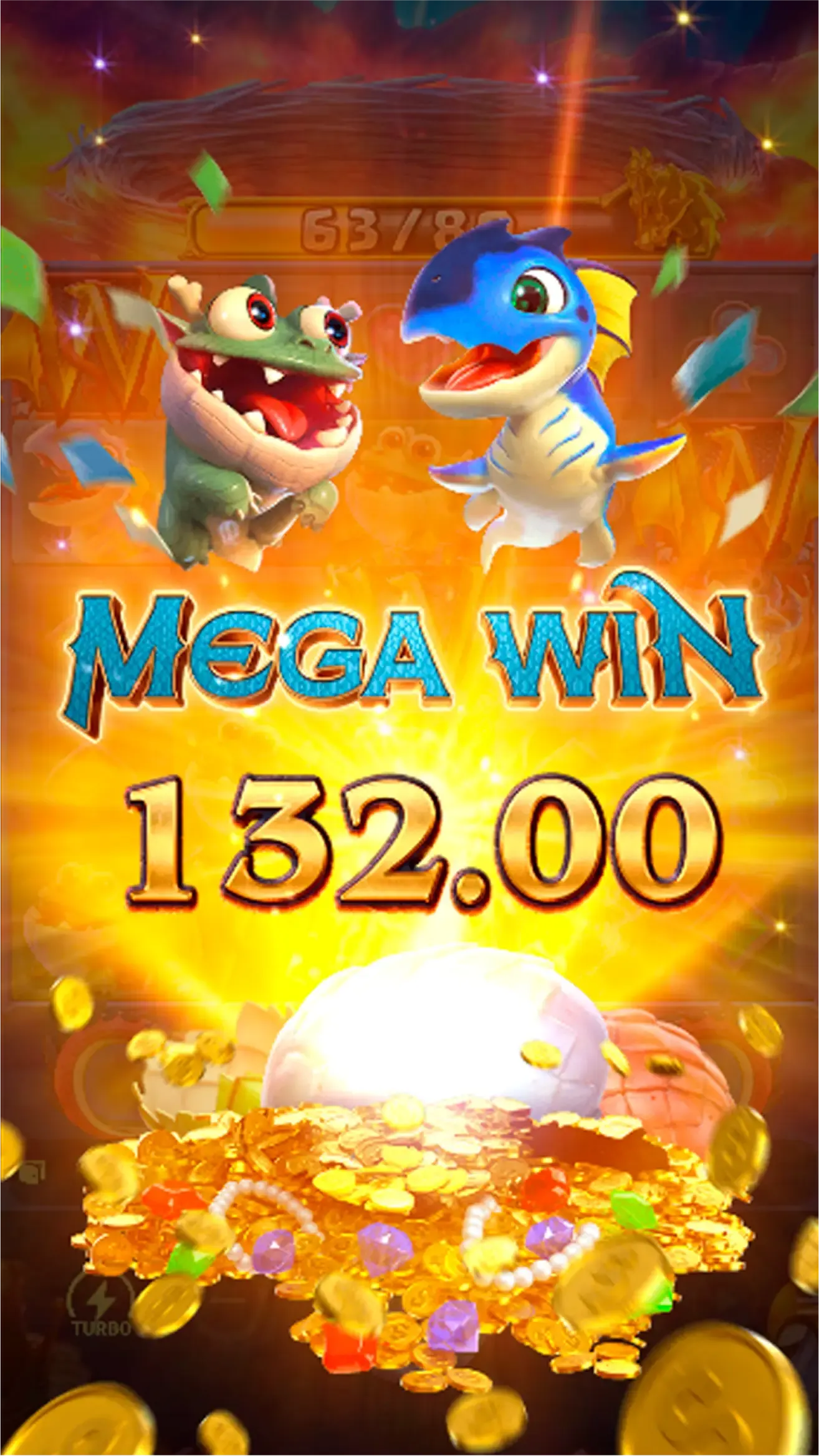 Slot Dragon Hatch com dragão ativado e cascata de combos no Esportes da Sorte