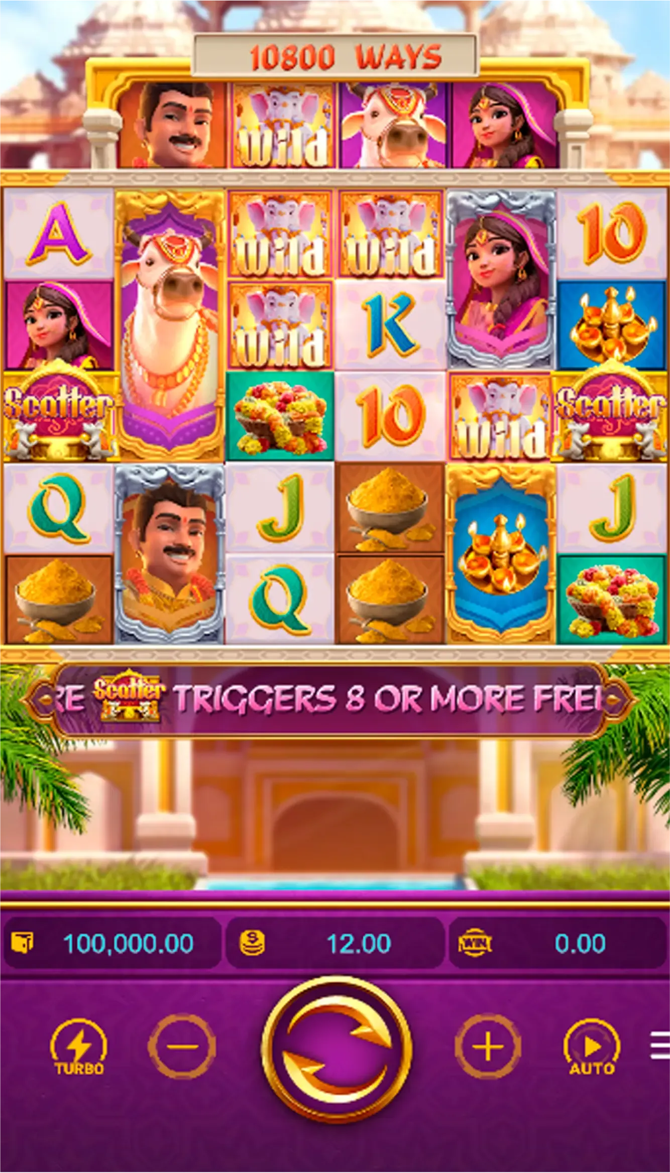 Slot Ganesha Fortune com multiplicador ativado e rodada bônus no Esportes da Sorte